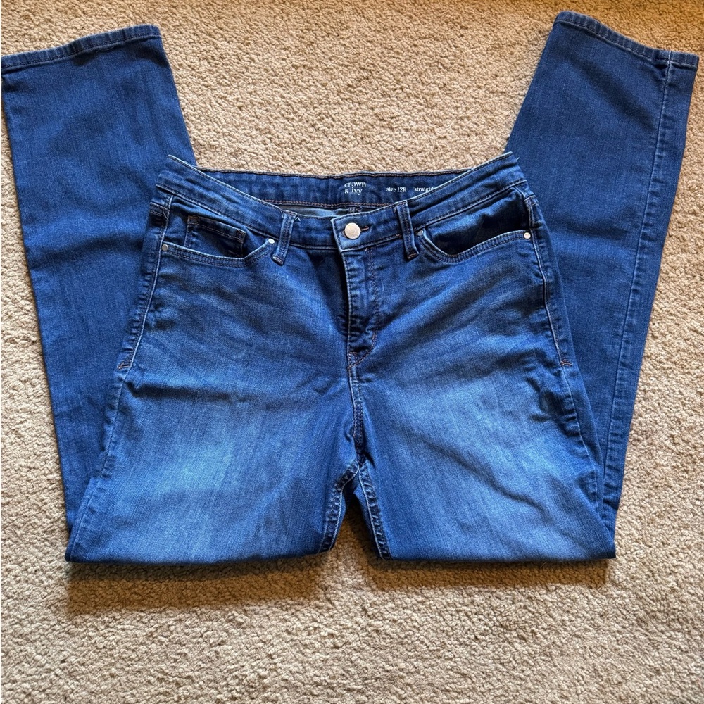 Crown & Ivy Women's Classic Blue Jeans